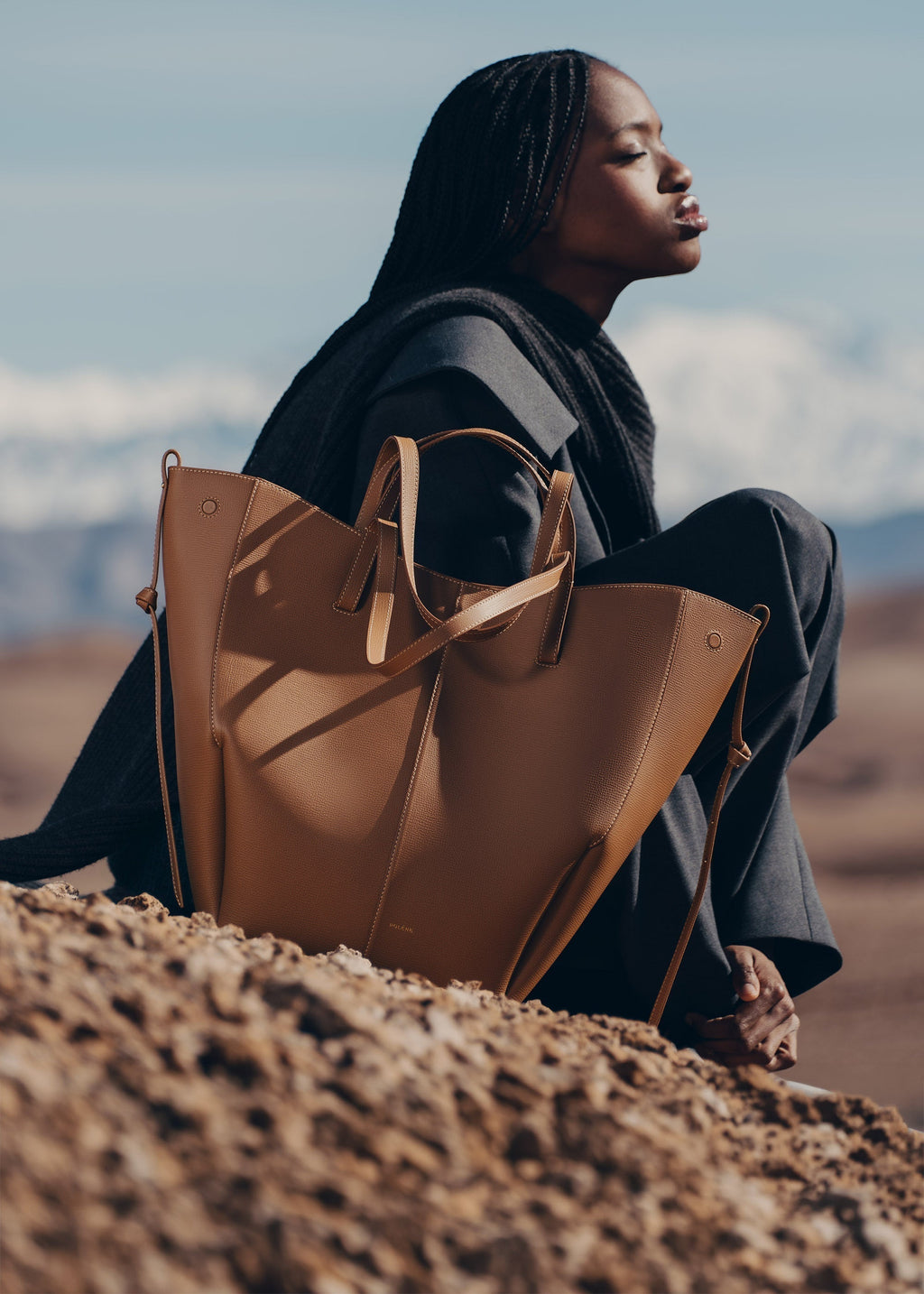 Cyme Tote - Textured Camel